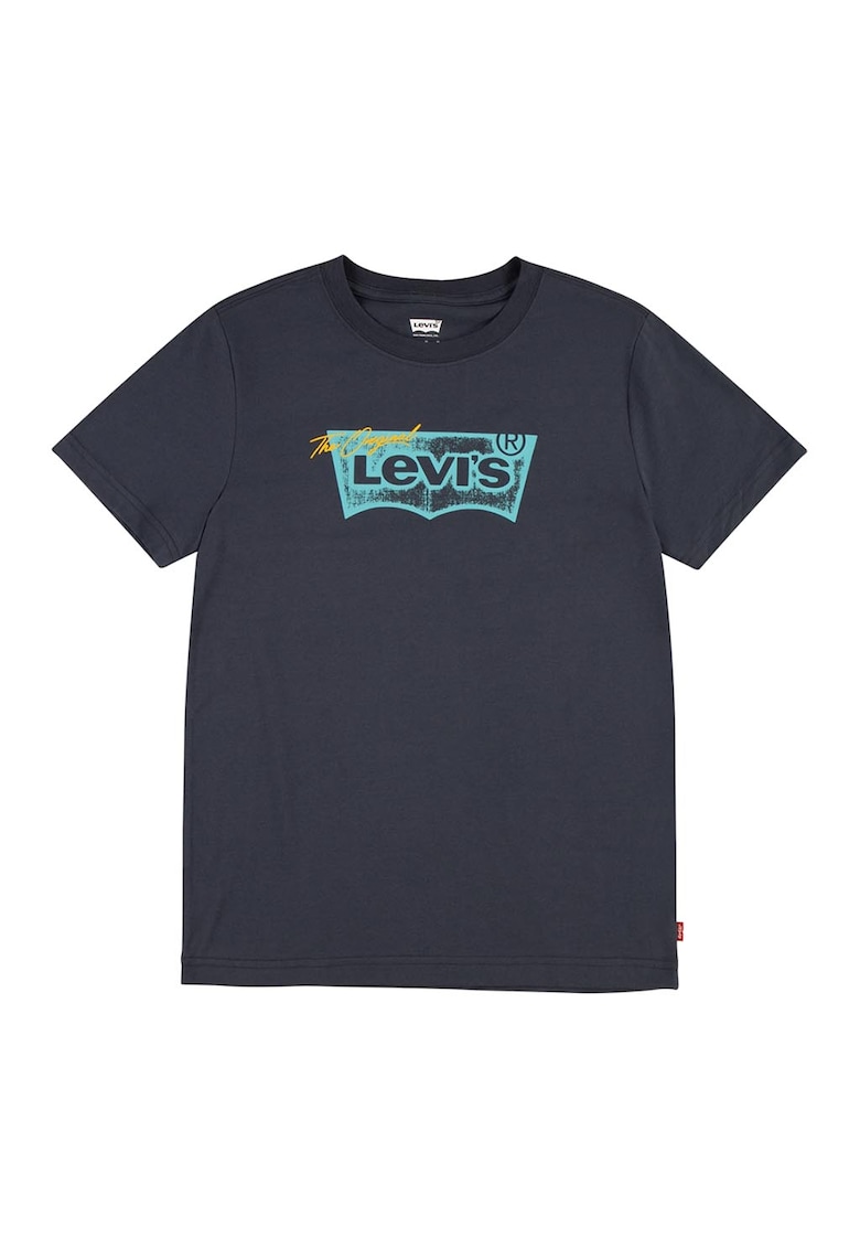 Тениска с овално деколте и лого Levis