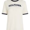 Тениска с овално деколте и лого Tommy Hilfiger