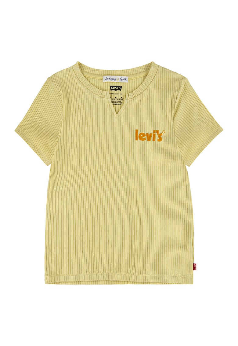 Тениска с овално деколте и рипс Levis