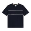 Тениска с памук с лого BOSS Kidswear