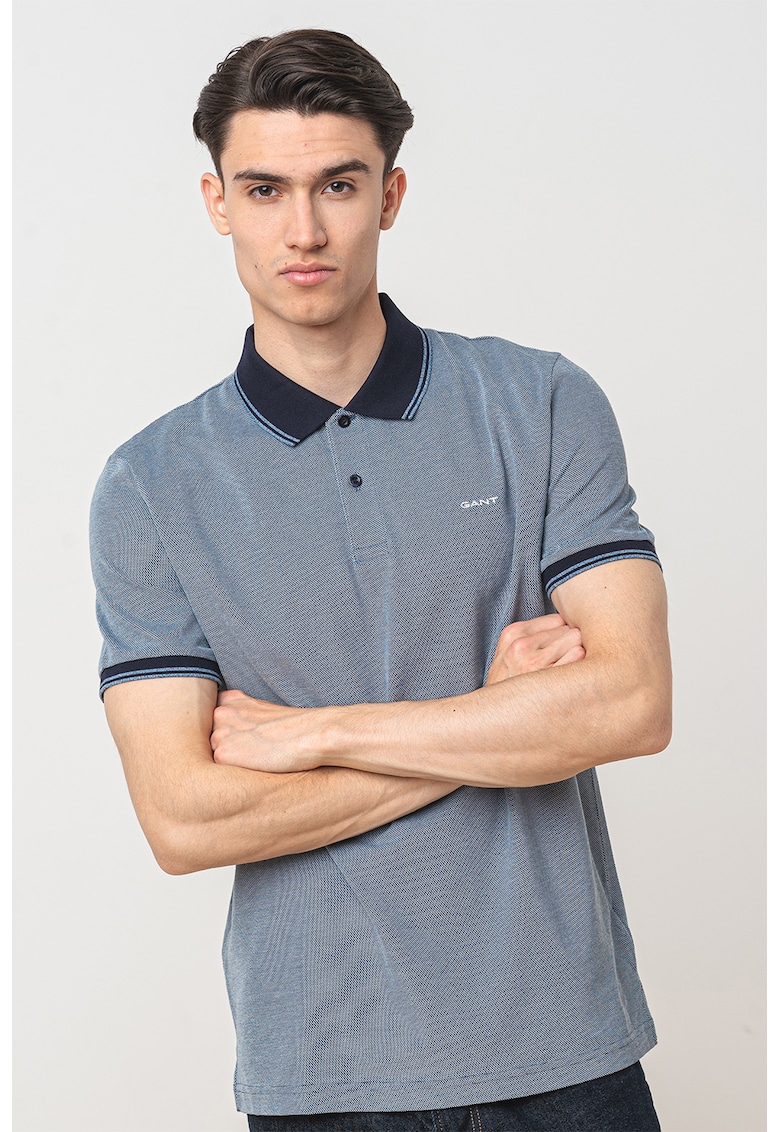 Тениска с яка Gant