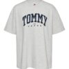 Тениска със свободна кройка и паднали ръкави Tommy Jeans