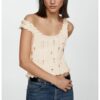 Топ с ажур Mango