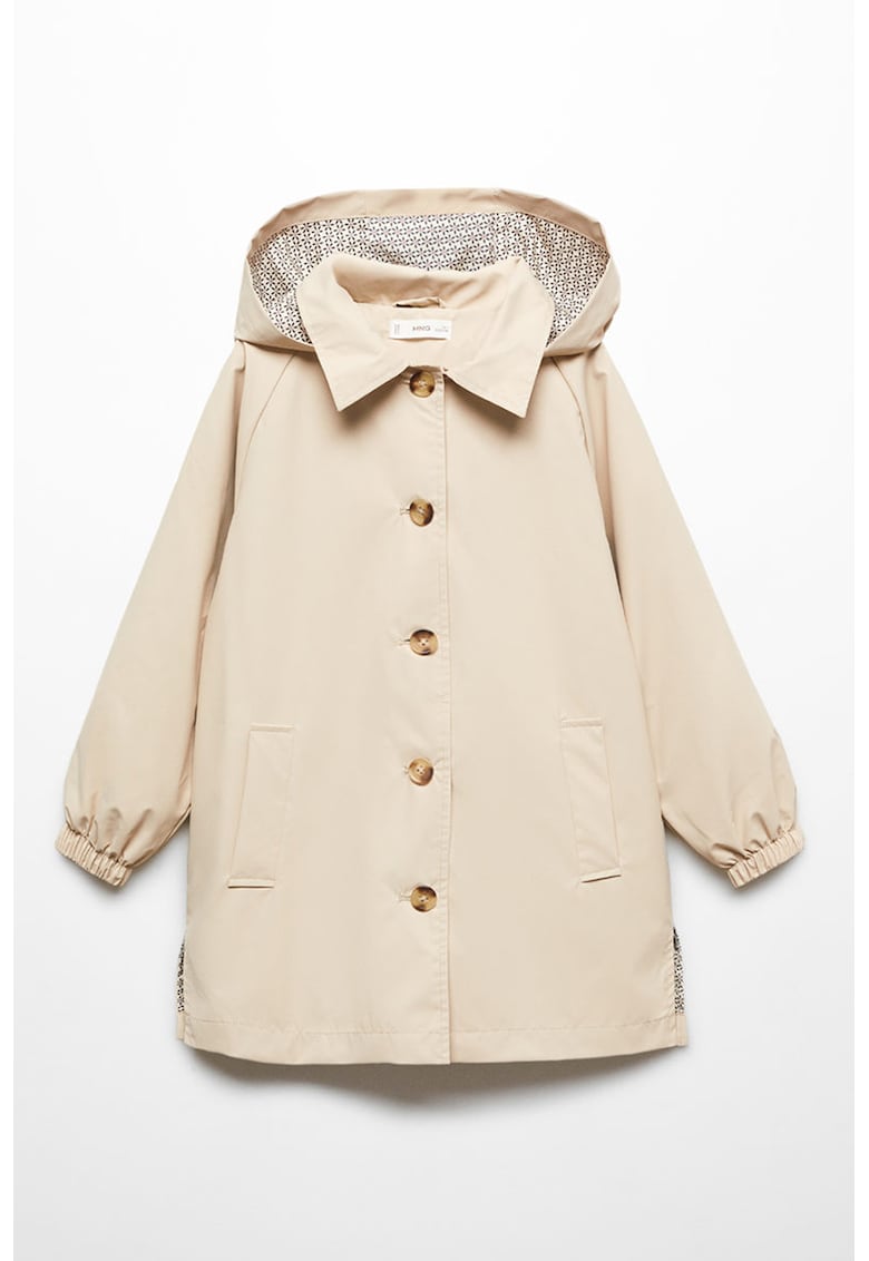 Тренч Eulalia с качулка Mango