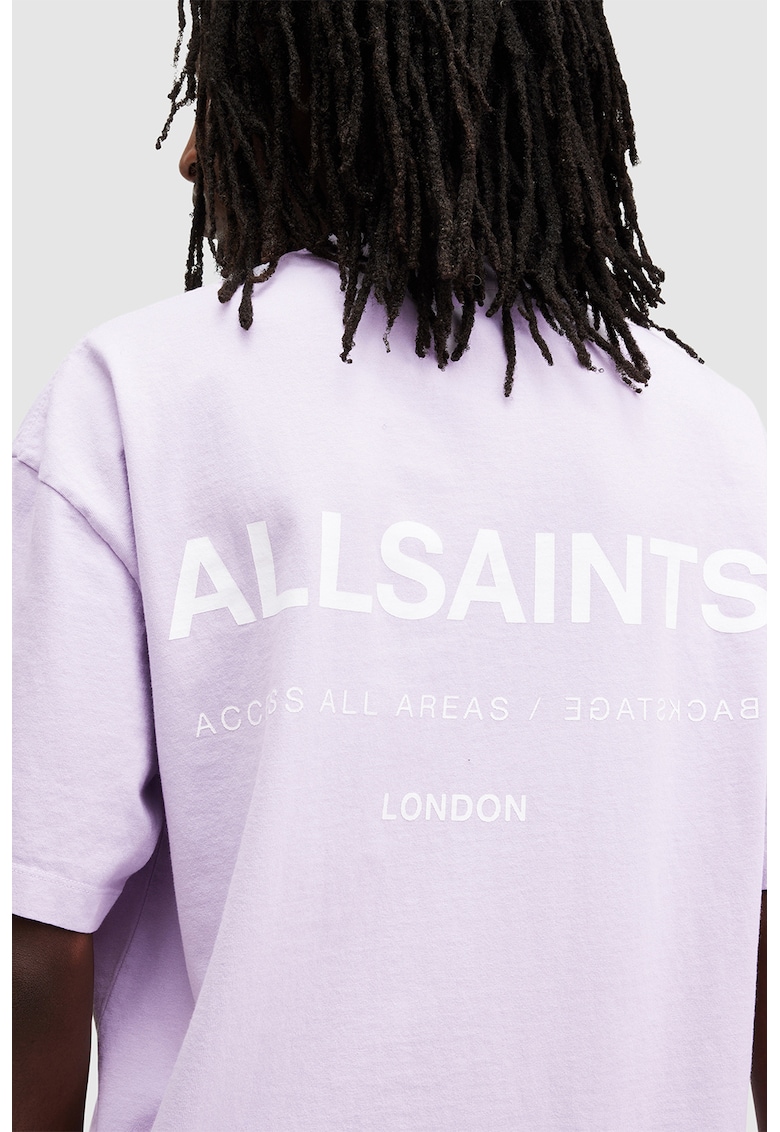 Уголемена тениска Access с лого на гърба AllSaints
