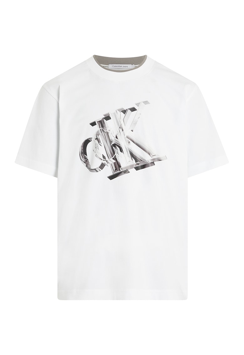 Уголемена тениска с монограм CALVIN KLEIN JEANS