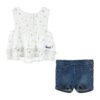 Флорален топ и къс панталон от деним Levis