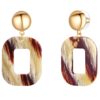 Висящи обеци с покритие от 14K злато Lulu  Jane