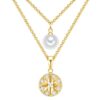 Колие с 14K злато и многоредов дизайн Lulu  Jane