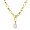 Колие с покритие от 14K злато с перла Lulu  Jane