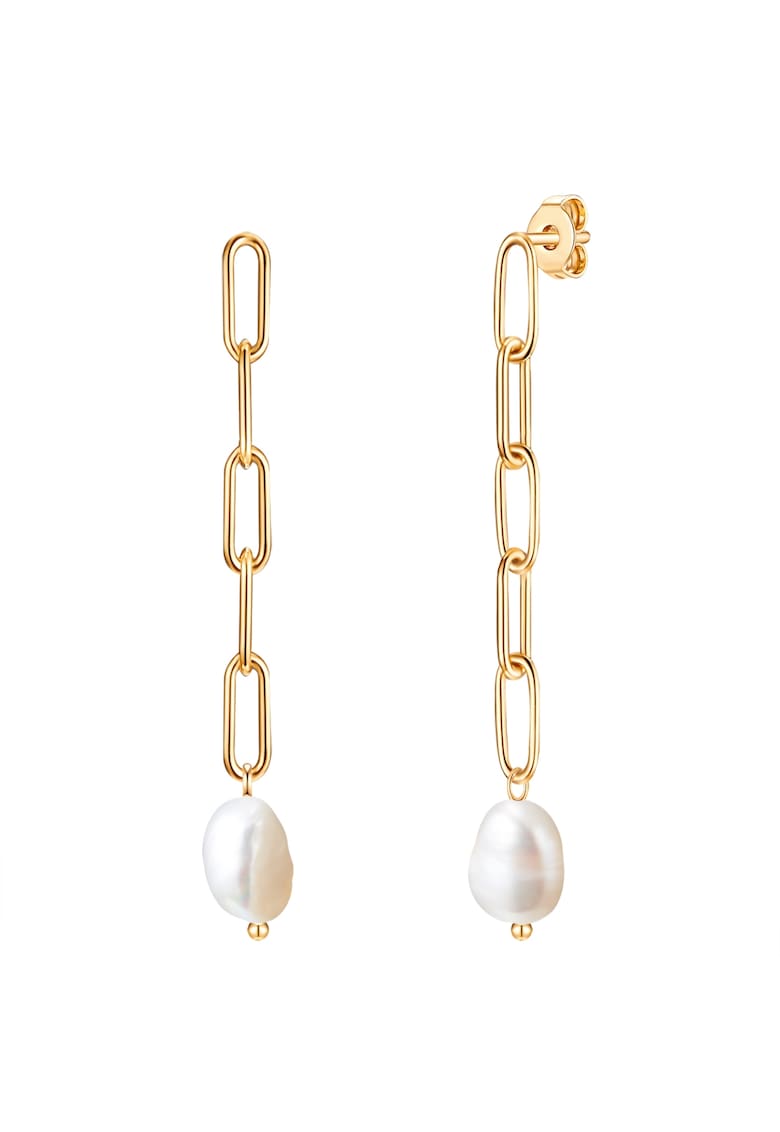 Перлени обеци с 18К позлата Valero Pearls