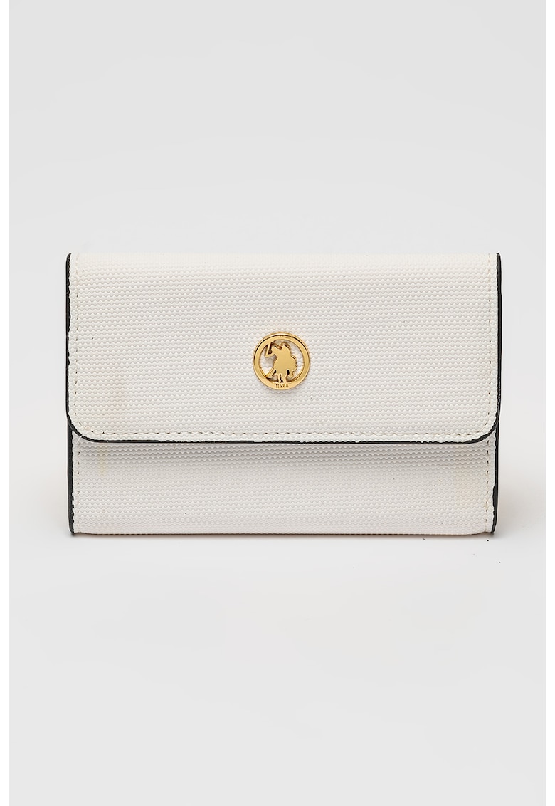 Портфейл с прегъване и лого US Polo Assn