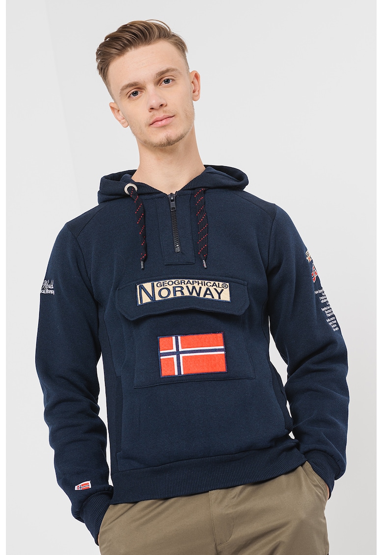 Худи Gym Class с къс цип Geographical Norway