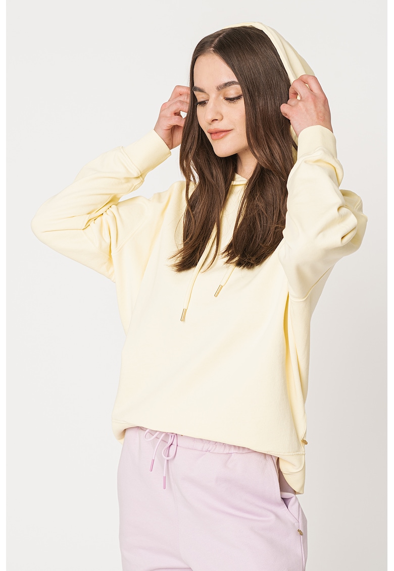 Худи от органичен памук с паднали ръкави Maison Scotch