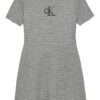 Разкроена рокля с релеф CALVIN KLEIN