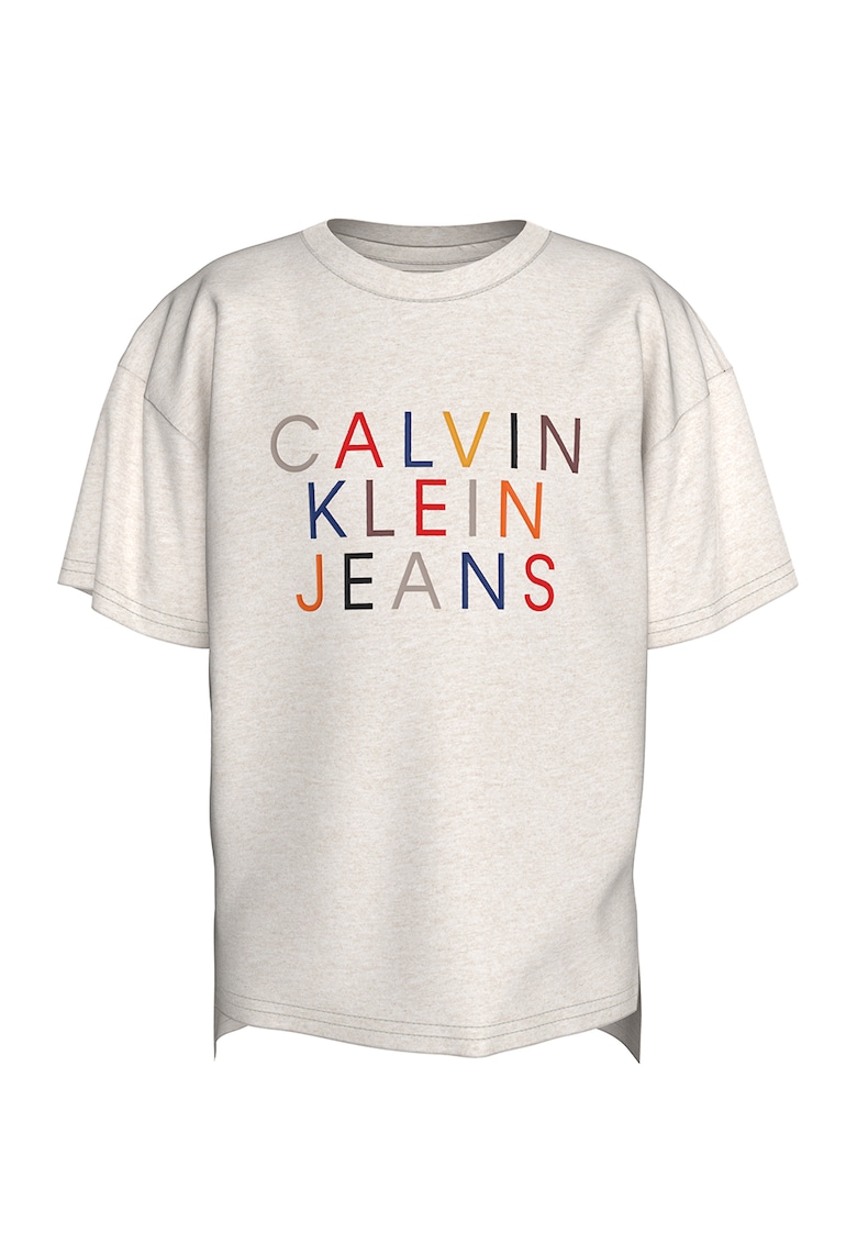 Асиметрична тениска с лого CALVIN KLEIN