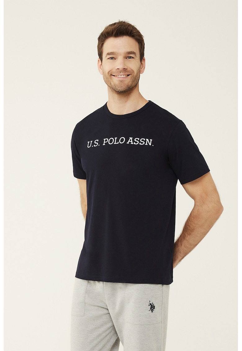 Горна част на пижама тип тениска с лого US Polo Assn
