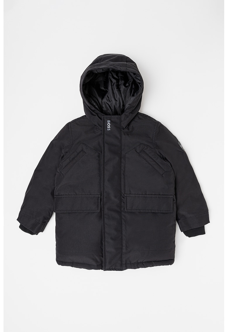Зимно яке с качулка BOSS Kidswear