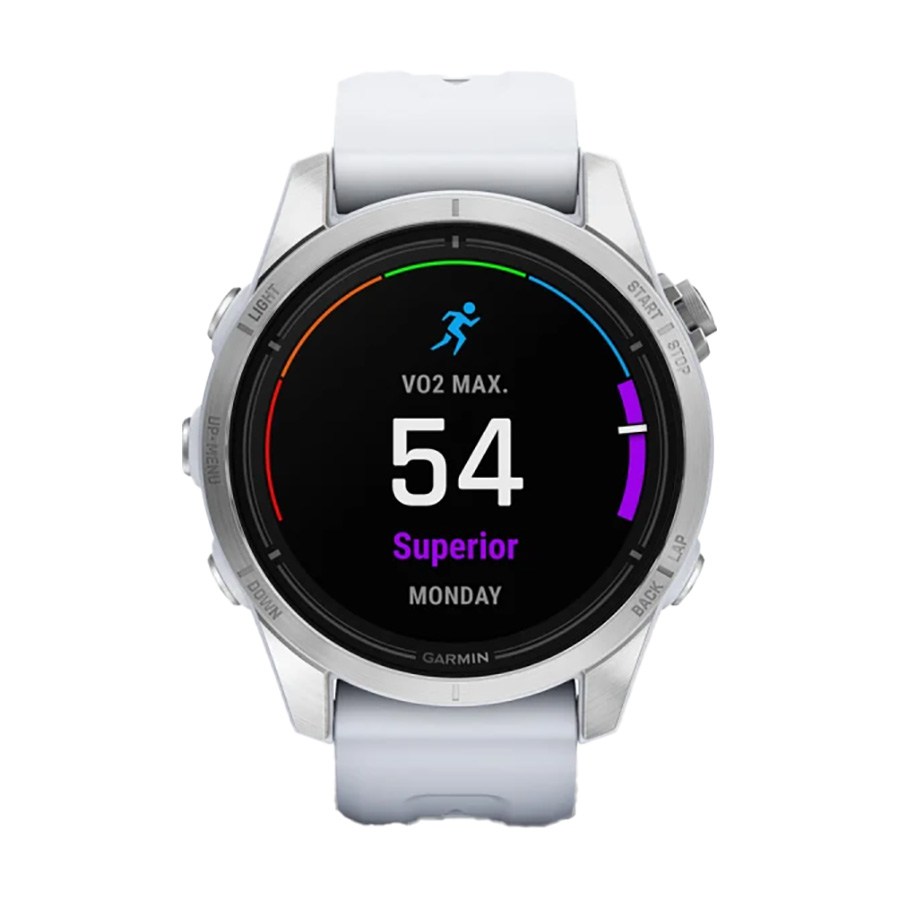 Оригинален Дамски Смарт часовник Garmin Epix Pro Gen 2 Standard Edition Silver/White 010-02802-01