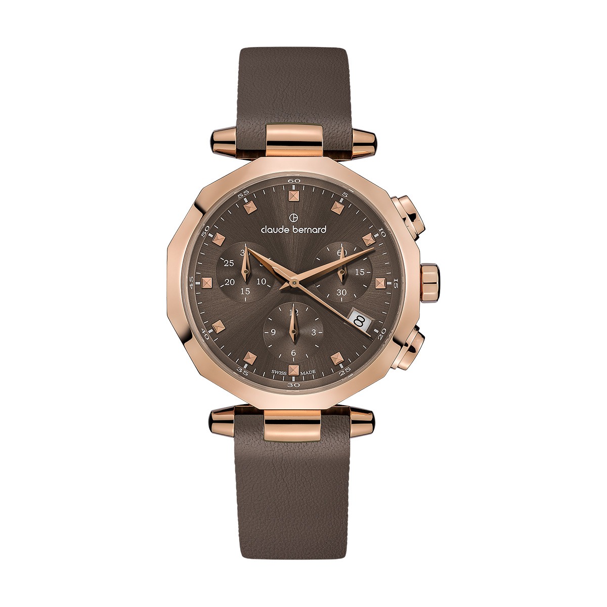 Оригинален Дамски Часовник Claude Bernard 10251-37RCGR-GRIR