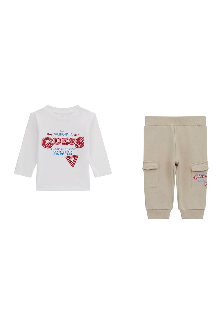 Памучна блуза и карго панталон с лого GUESS