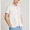 Памучна риза с къси ръкави Pepe Jeans London
