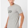Памучна тениска с бродирано лого GAP
