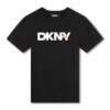 Памучна тениска с лого DKNY