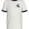 Памучна тениска с овално деколте CALVIN KLEIN