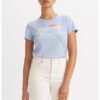 Памучна тениска с овално деколте Levis