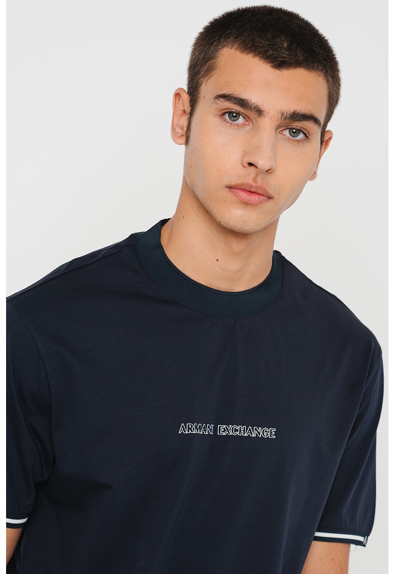 Памучна тениска с лого ARMANI EXCHANGE