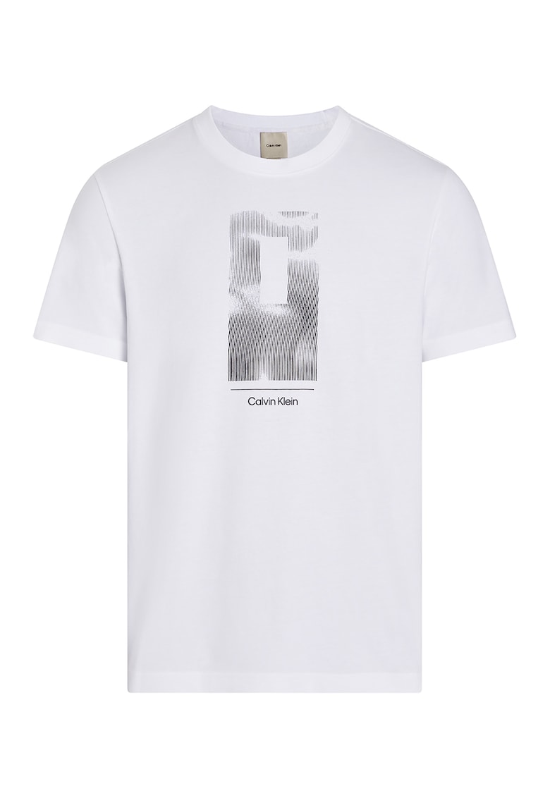 Памучна тениска с принт CALVIN KLEIN
