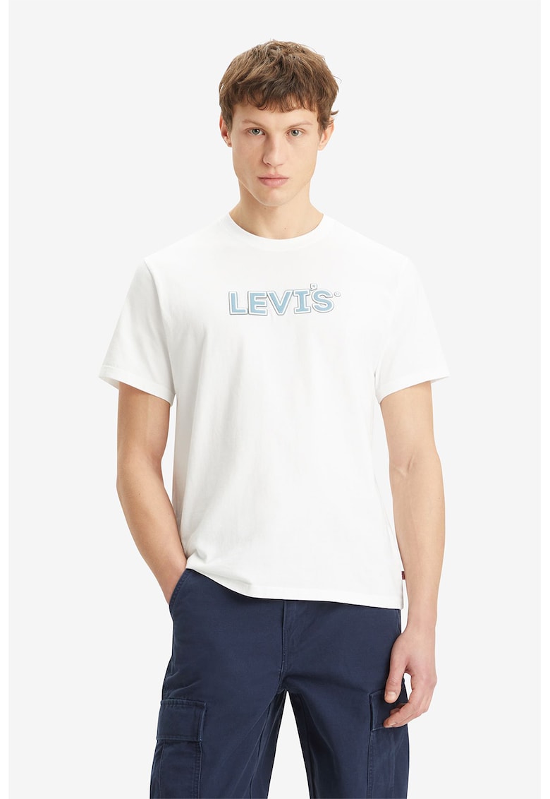 Памучна тениска със свободна кройка Levis