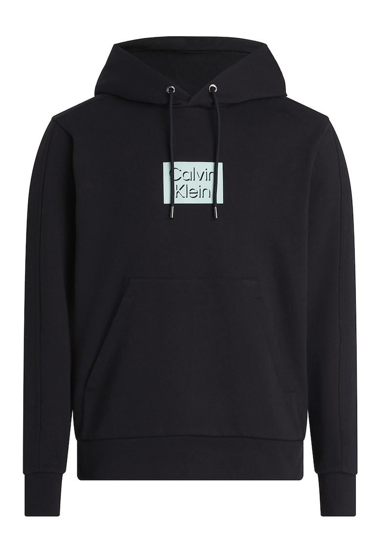 Памучно худи с джоб кенгуру и лого CALVIN KLEIN