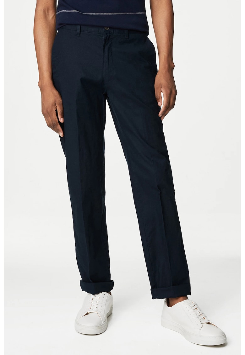 Панталон с лен Marks  Spencer
