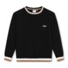 Пуловер с памук и вълна BOSS Kidswear