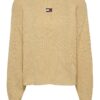 Рипсен пуловер с ръкави реглан Tommy Jeans
