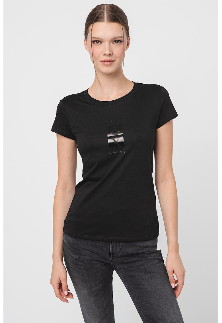 Слим тениска с лого ARMANI EXCHANGE