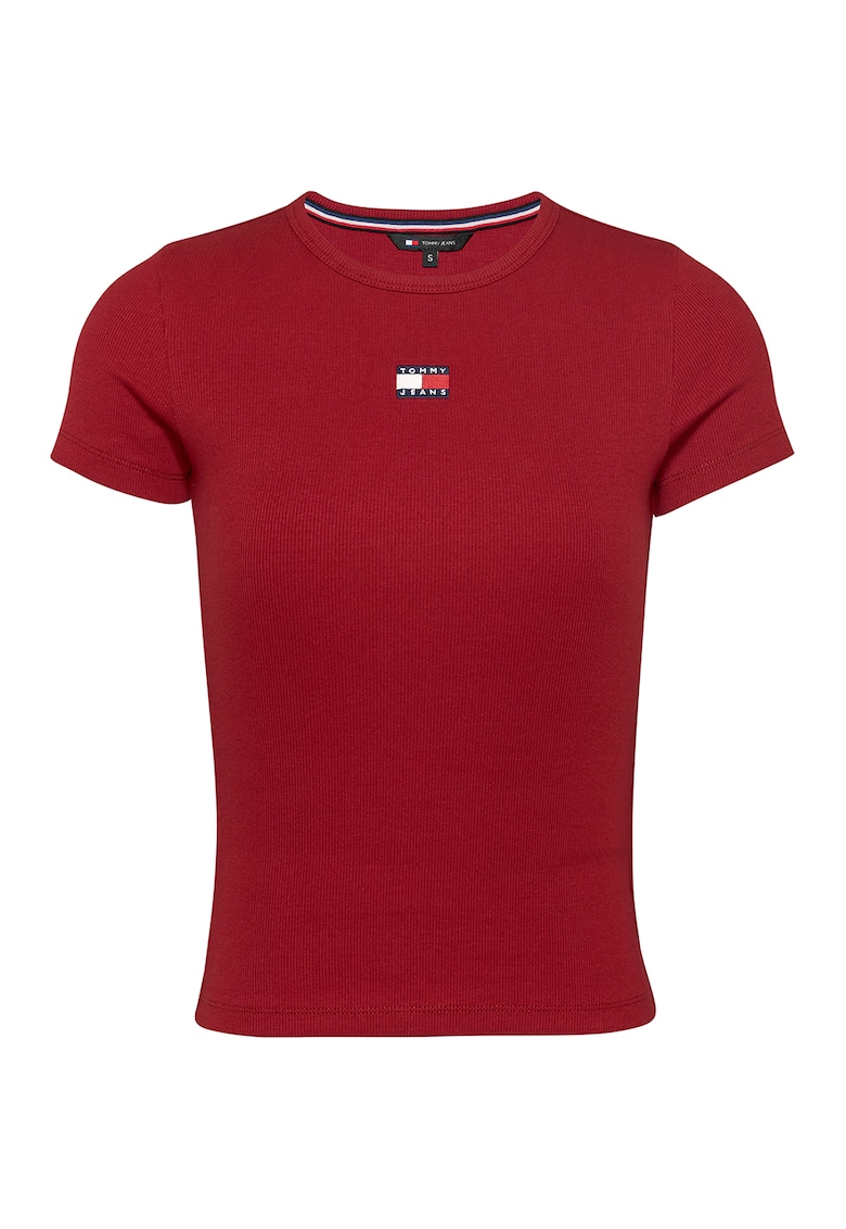 Слим тениска с рипс Tommy Jeans