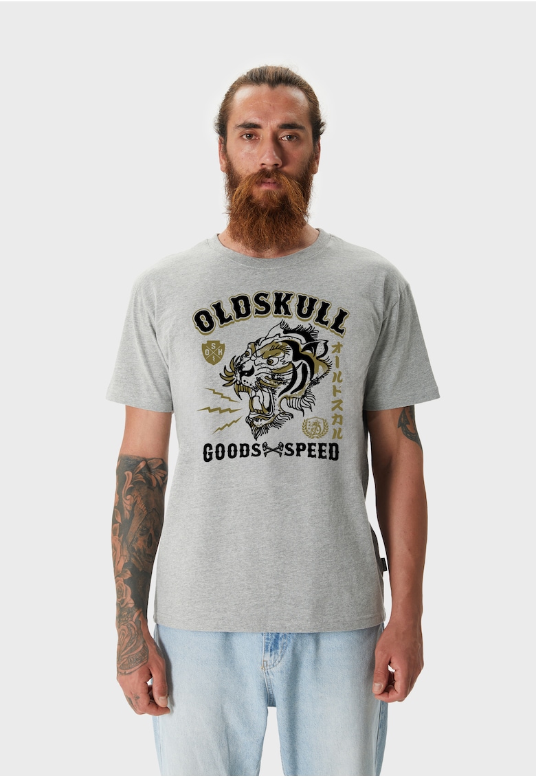 Тениска 173157 с лого и принт Oldskull
