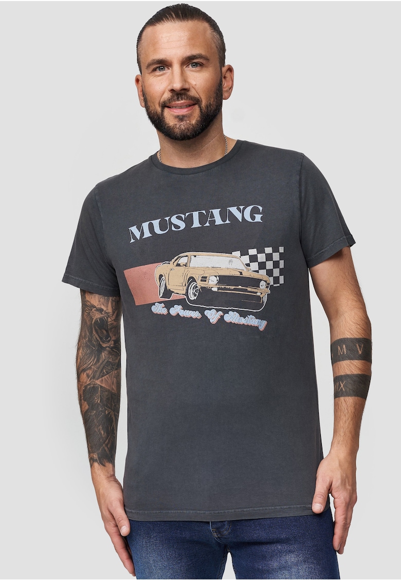 Тениска от памук с щампа Ford The Power Of Mustang 3315 Recovered