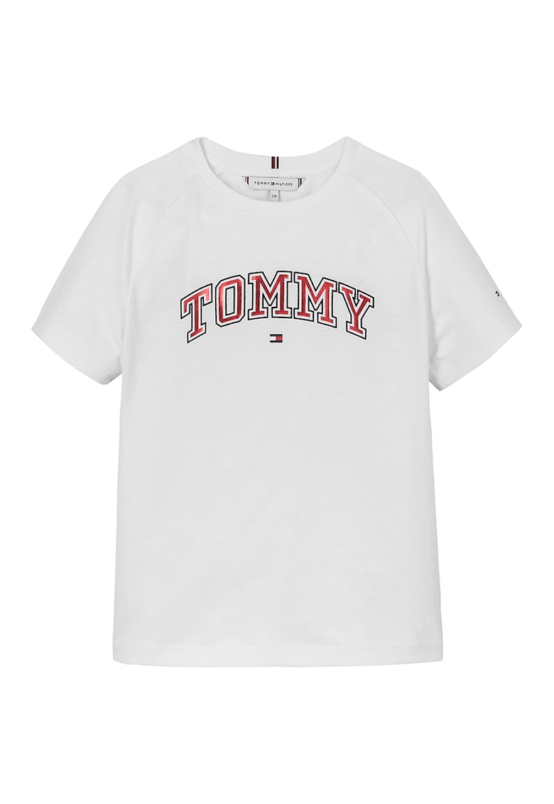 Тениска с лого и ръкави реглан Tommy Hilfiger