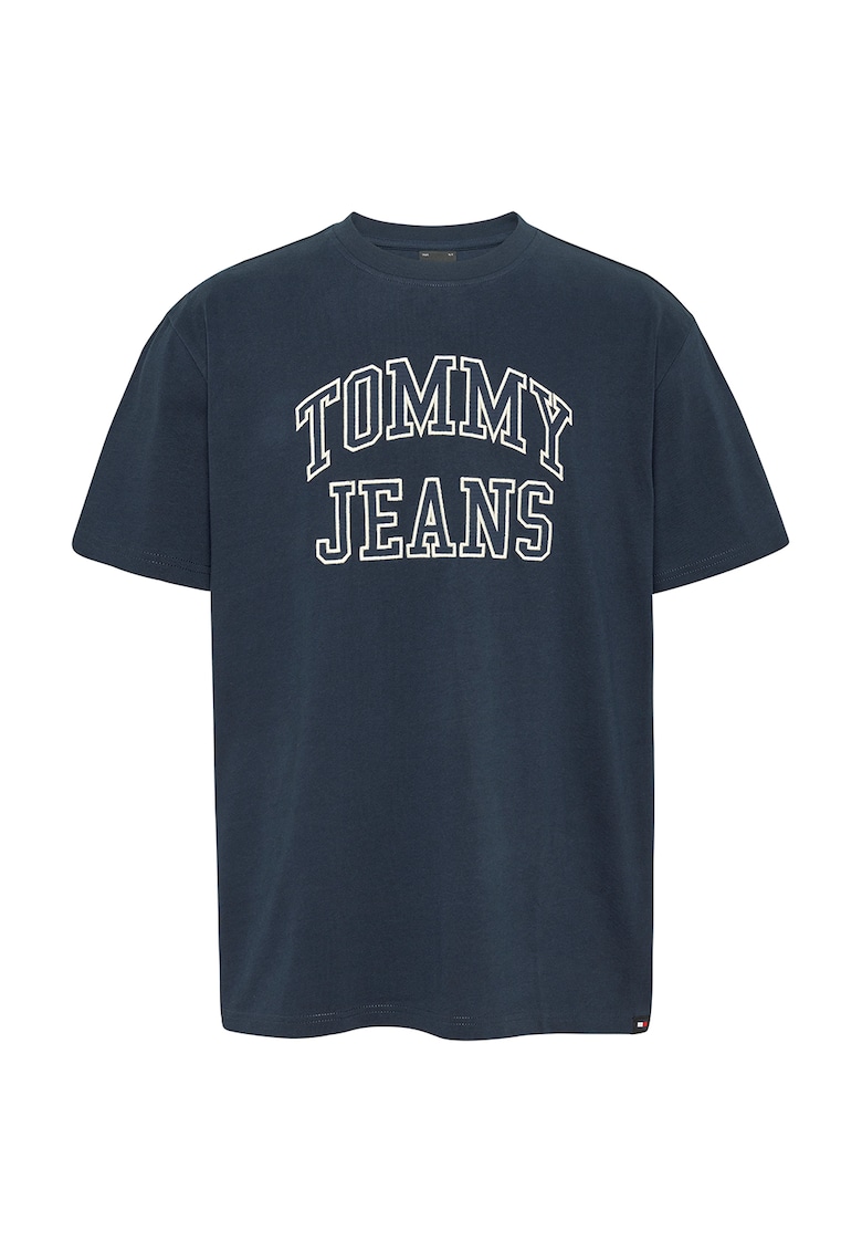 Тениска с лого и свободна кройка Tommy Jeans