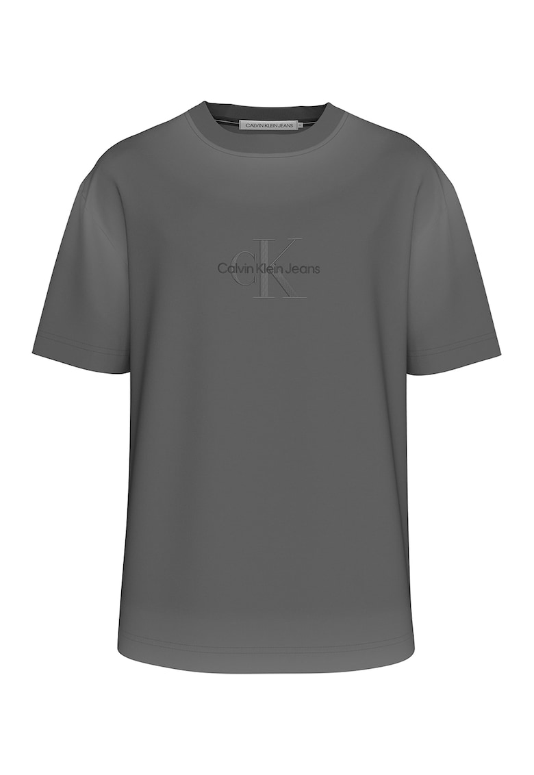 Тениска с овално деколте и лого CALVIN KLEIN JEANS