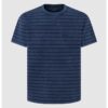 Тениска с овално деколте и райе Pepe Jeans London