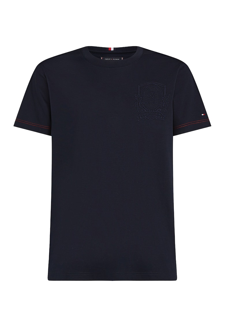 Тениска с памук и лого Tommy Hilfiger
