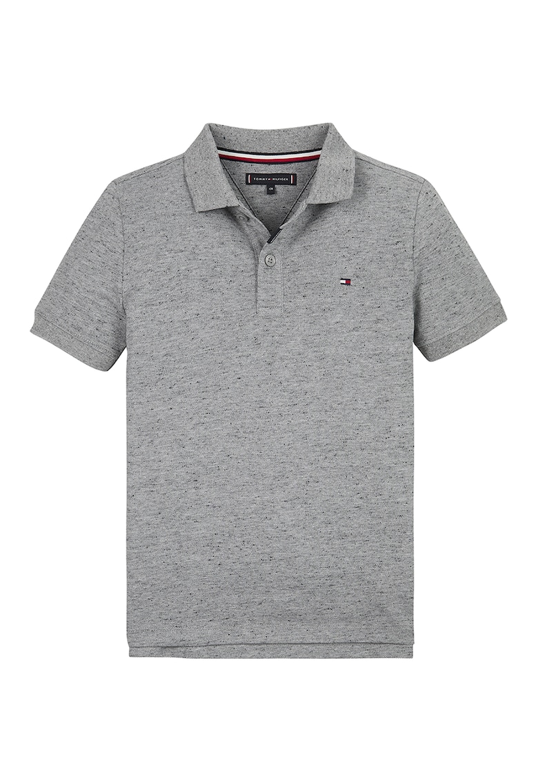 Тениска с памук с яка Tommy Hilfiger