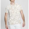 Тениска с флорална шарка и овално деколте GUESS