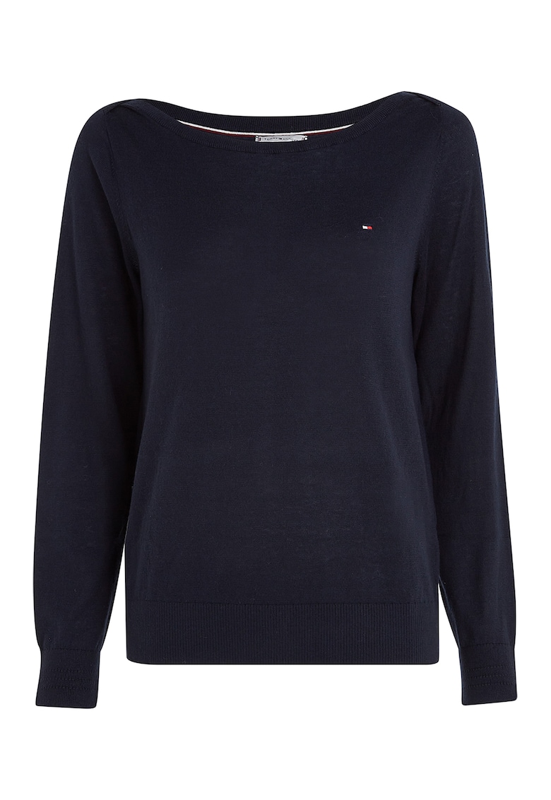 Фино плетен пуловер с органичен памук Tommy Hilfiger