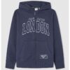 Худи с цип и надпис Pepe Jeans London
